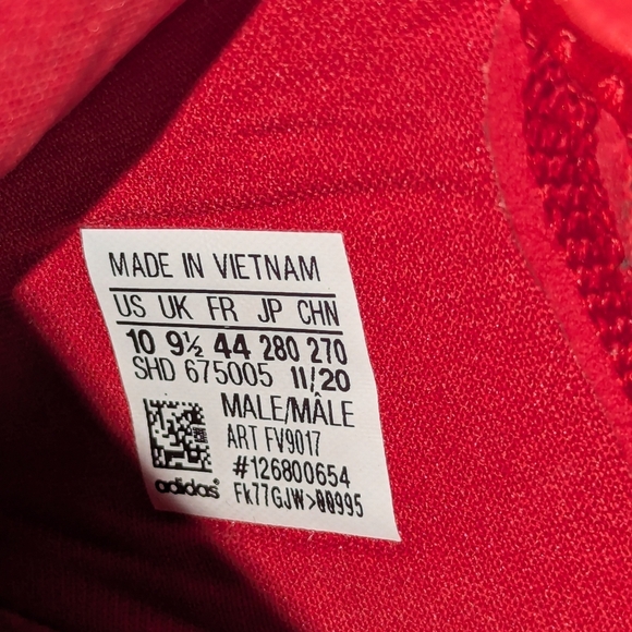 Adidas NMD R1 Men's Shoes Red-Scarlet FV9017 Triple Red Mens Sz 10 - Picture 9 of 10